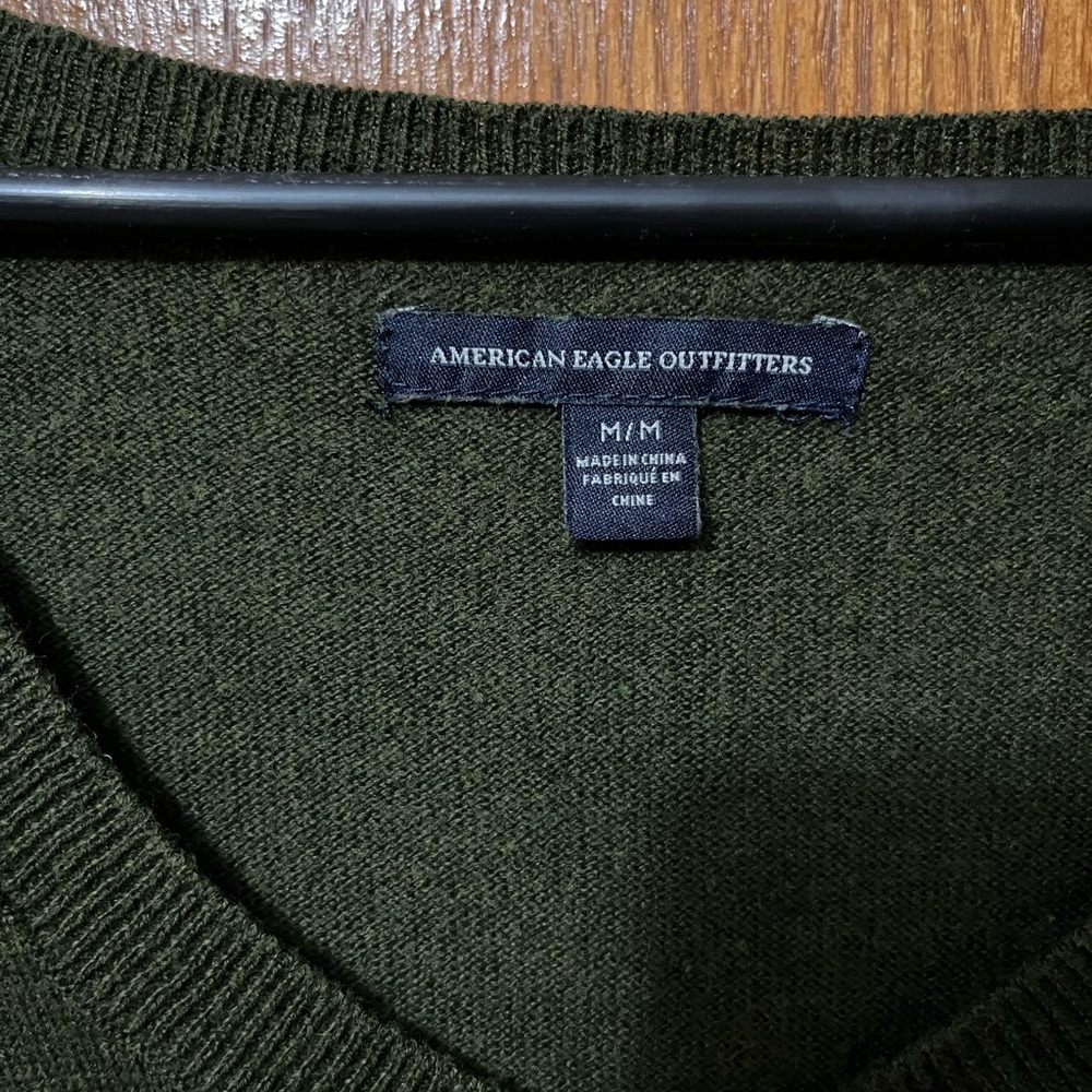 American Eagle Green Knit Sweater